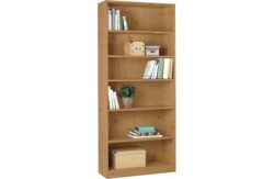 HOME Maine Tall Extra Wide Deep Bookcase - Oak Effect